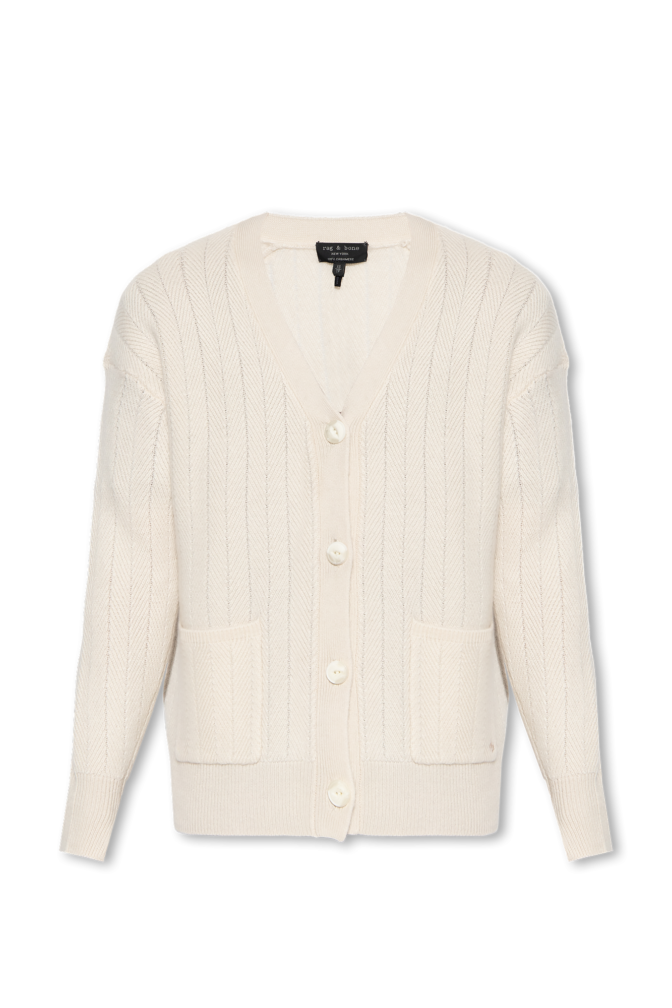 ETCHED PRINT CLASSIC FIT SHIRT - Cream Cashmere cardigan Rag